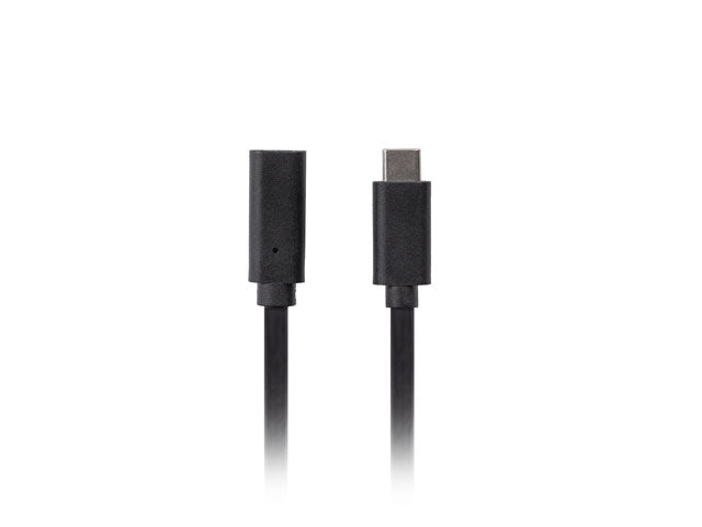 Кабел Lanberg USB-C M/F 3.1 0.5 м, черен