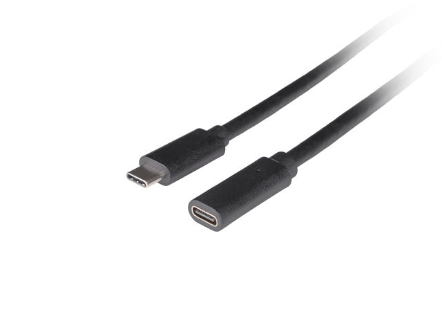 Кабел Lanberg USB-C M/F 3.1 1.5 м, черен