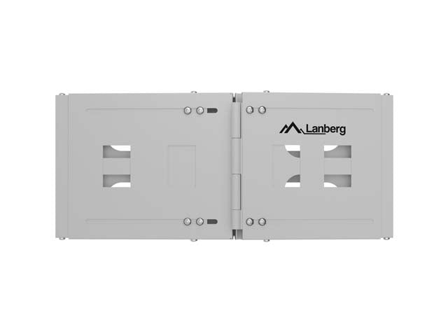 Сгъваема скоба Lanberg, за стенен монтаж 19" 4U 497x400/240, сива