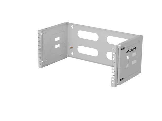 Сгъваема скоба Lanberg, за стенен монтаж 19" 4U 497x400/240, сива