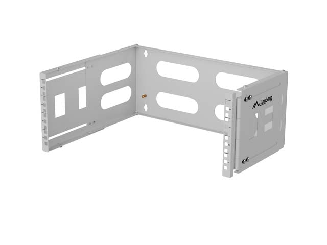 Сгъваема скоба Lanberg, за стенен монтаж 19" 4U 497x400/240, сива