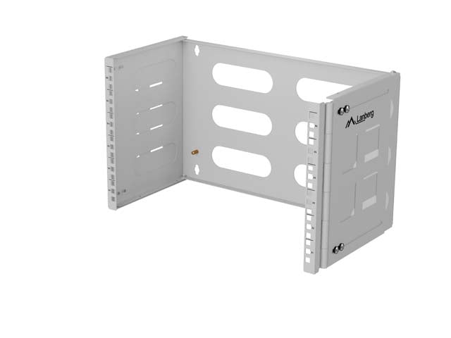Сгъваема скоба Lanberg, за стенен монтаж 19" 6U 497x400/240, сива