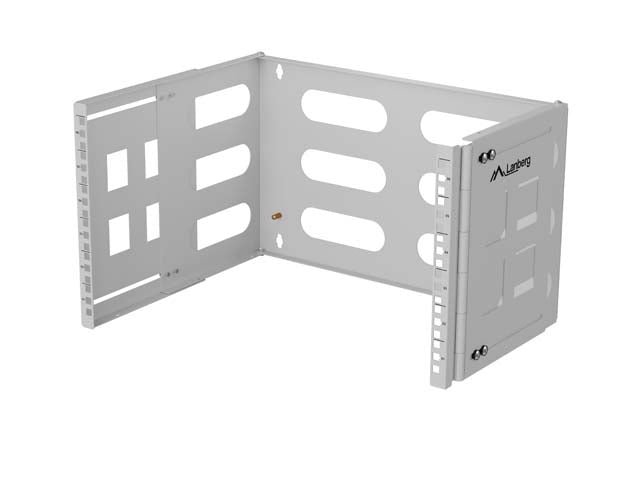 Сгъваема скоба Lanberg, за стенен монтаж 19" 6U 497x400/240, сива