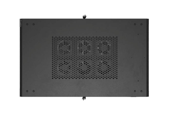 Шкаф за стелажи Lanberg 19" свободно стоящ 22U/600X1000 (плосък пакет) с мрежеста врата, черен