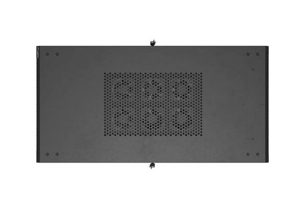 Шкаф за стелажи Lanberg 19" свободно стоящ 22U/600X1200 (плосък пакет) с мрежеста врата, черен
