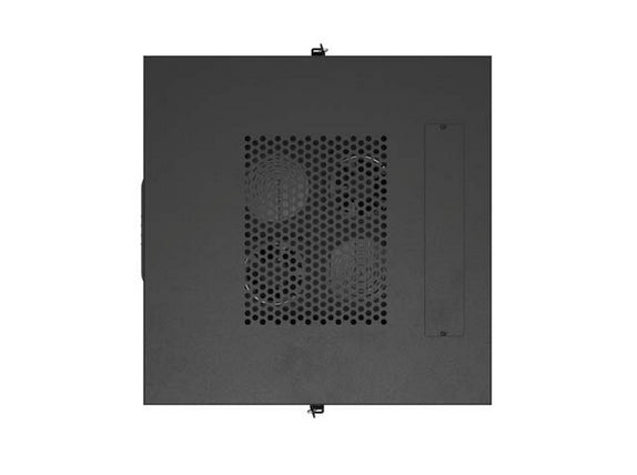 Шкаф за стелажи Lanberg 19" свободно стоящ 22U/600X600 (плосък пакет) със стъклена врата LCD черен V2