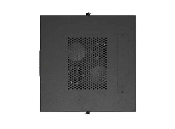Шкаф за стелажи Lanberg 19" свободно стоящ 24U/600X600 (плосък пакет) с мрежеста врата LCD черен V2