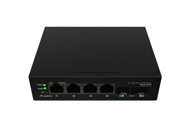 Lanberg Switch Light Industrial POE 1 x BT 3 x AT 2 x SFP DIN Unmanagement Gigabit Ethernet
