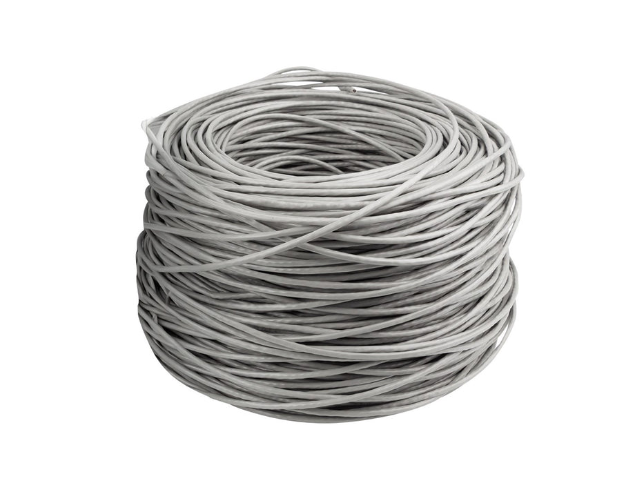 LAN КАБЕЛ LANBERG UTP CAT.5E 305M, ЕДРОЖДЕН CU, LSZH, СИВ, CPR + FLUKE, ИЗПЪЛНЕН