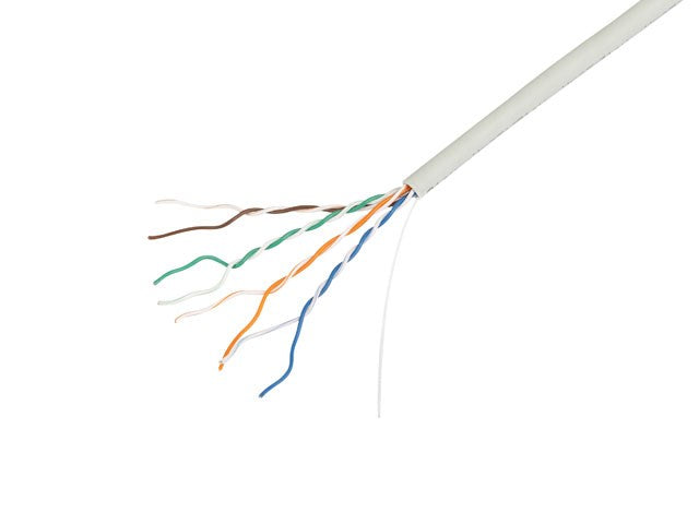 LAN КАБЕЛ LANBERG UTP CAT.5E 305M, ЕДРОЖДЕН CU, LSZH, СИВ, CPR + FLUKE, ИЗПЪЛНЕН
