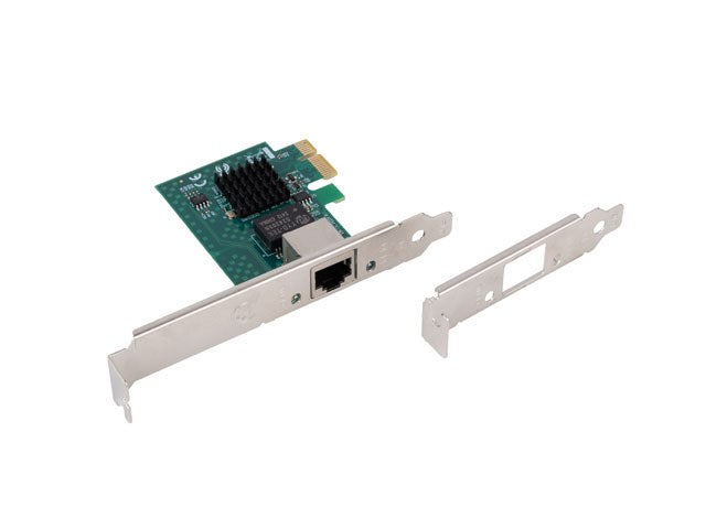 МРЕЖОВА КАРТА LANBERG PCI EXPRESS X1 1X RJ45 2.5GB НИСКОПРОФИЛНА СКОЛКА