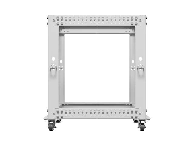 Отворен шкаф Lanberg 19" 12U 600x600-1100, регулируем, сив