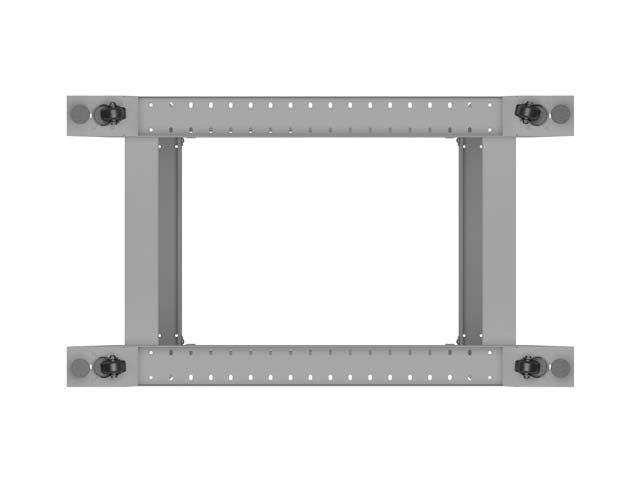 Отворен шкаф Lanberg 19" 22U 600x800, сив