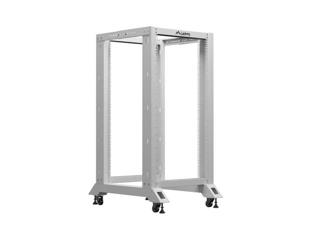 Отворен шкаф Lanberg 19" 22U 600x800, сив