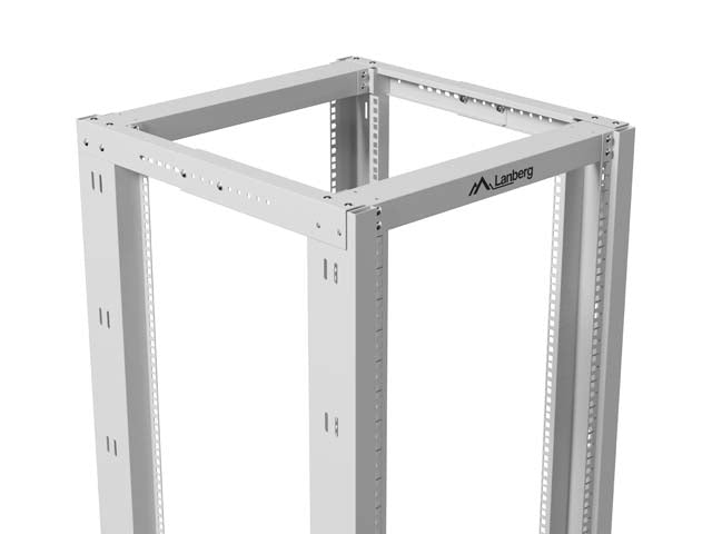 Отворен шкаф Lanberg 19" 27U 600x800, сив