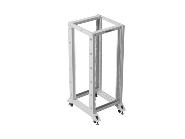 Отворен шкаф Lanberg 19" 27U 600x800, сив