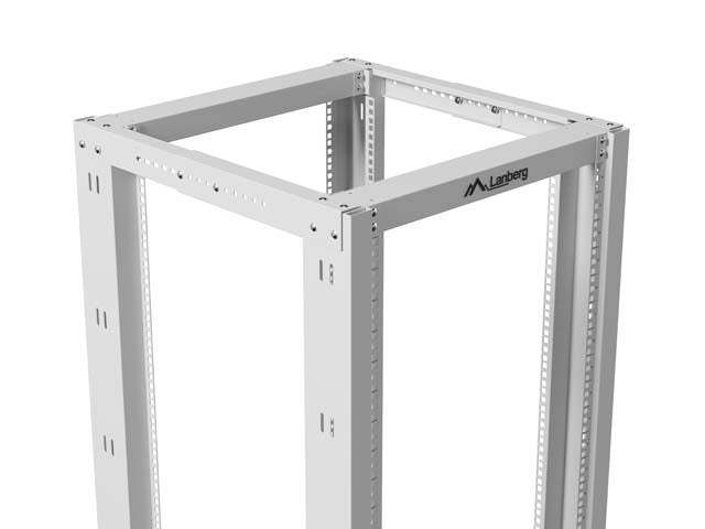 Отворен шкаф Lanberg 19" 42U 600x800, сив