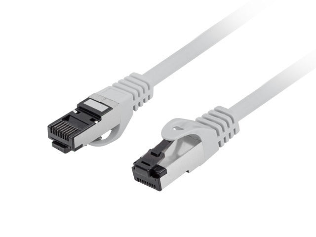 Lanberg пач кабел CAT.8.1 S/FTP LSZH CU 1m, сив