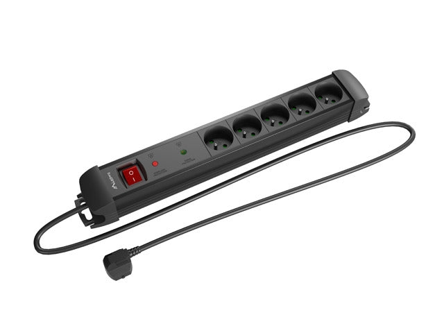 Lanberg Surge Protector SP1 5M 5 x Френски контакти Черен