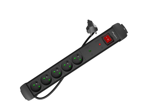 Lanberg Surge Protector SP1 5M 5 x Френски контакти Черен