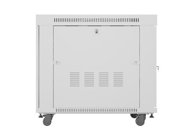 Свободно стоящ шкаф за стелажи 19" 15U 800x1000 сив перфориран врата LCD Lanberg (плоска опаковка)