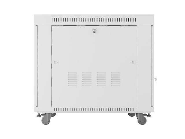Свободно стоящ шкаф за стелажи 19" 15U 800x1000 сив перфориран врата LCD Lanberg (плоска опаковка)