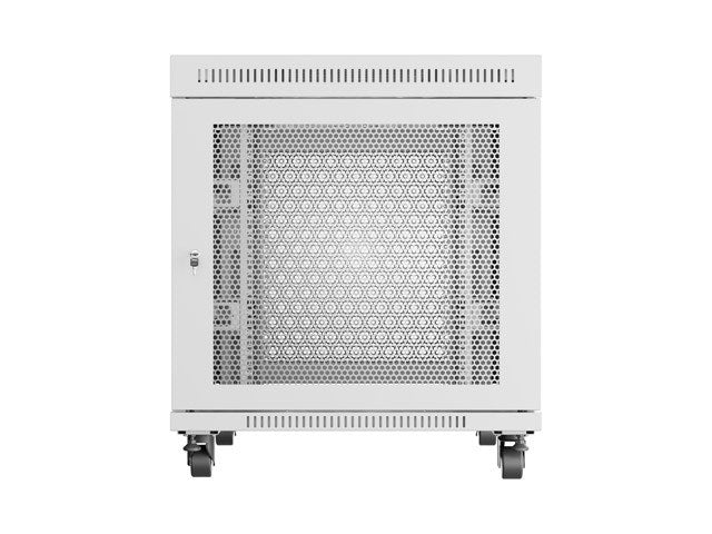 Свободно стоящ шкаф за стелажи 19" 15U 800x1000 сив перфориран врата LCD Lanberg (плоска опаковка)