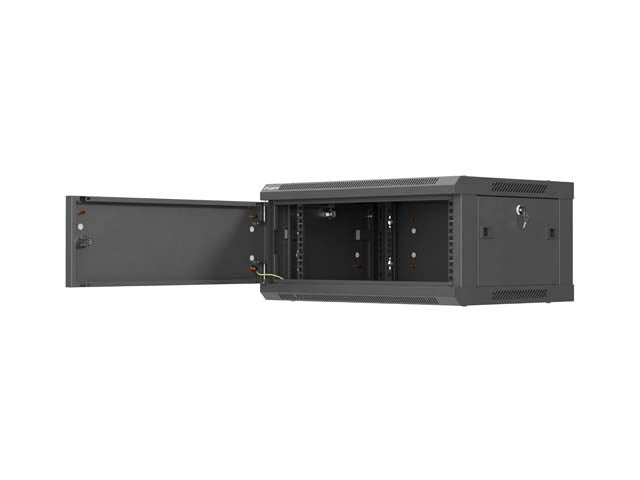 Шкаф за стена Lanberg WF01-6404-00B, 4U, черен