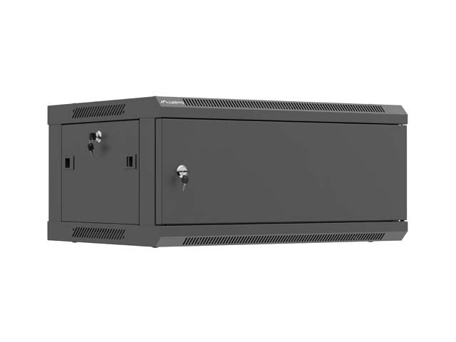 Шкаф за стена Lanberg WF01-6404-00B, 4U, черен