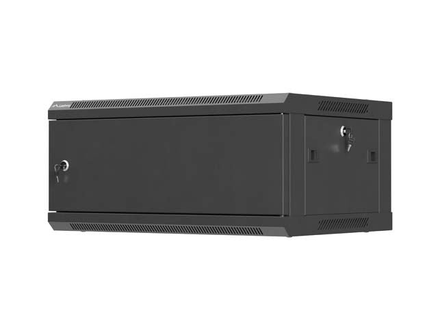 Шкаф за стена Lanberg WF01-6404-00B, 4U, черен