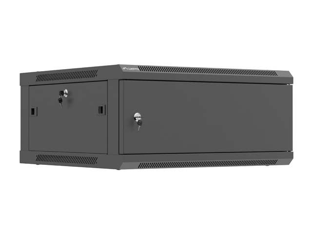 Шкаф за стенен монтаж Lanberg WF01-6604-00B, 4U
