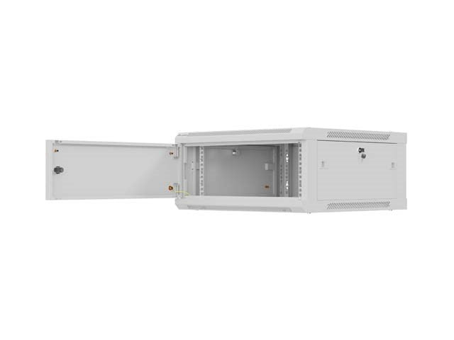 LANBERG СТЕНЕН РАК ШКАФ 19" 4U 600X600 СИВ, МЕТАЛНА ВРАТА (ПЛОСЪК ПАКЕТ)