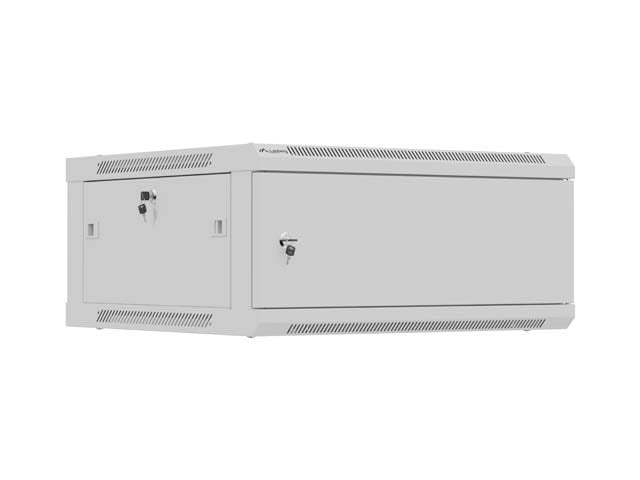 LANBERG СТЕНЕН РАК ШКАФ 19" 4U 600X600 СИВ, МЕТАЛНА ВРАТА (ПЛОСЪК ПАКЕТ)