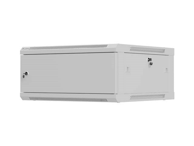 LANBERG СТЕНЕН РАК ШКАФ 19" 4U 600X600 СИВ, МЕТАЛНА ВРАТА (ПЛОСЪК ПАКЕТ)