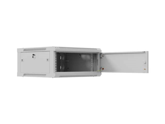 LANBERG СТЕНЕН РАК ШКАФ 19" 4U 600X600 СИВ, МЕТАЛНА ВРАТА (ПЛОСЪК ПАКЕТ)