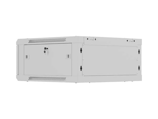 Шкаф за стена Lanberg WF01-6604-23S, 4U, сив