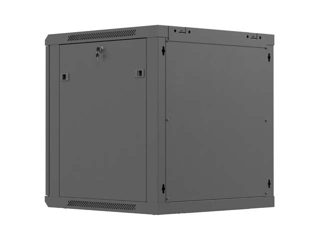 Шкаф за стенен монтаж Lanberg WF01-6612-23B, 12U, черен