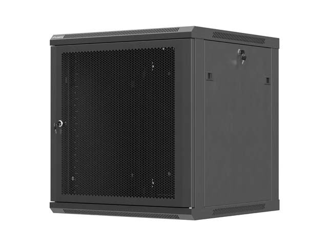 Шкаф за стенен монтаж Lanberg WF01-6612-23B, 12U, черен