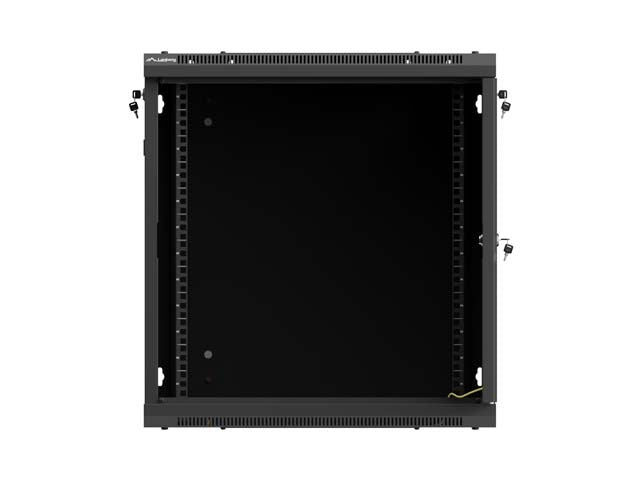 Шкаф за стенен монтаж Lanberg WF01-6612-23B, 12U, черен
