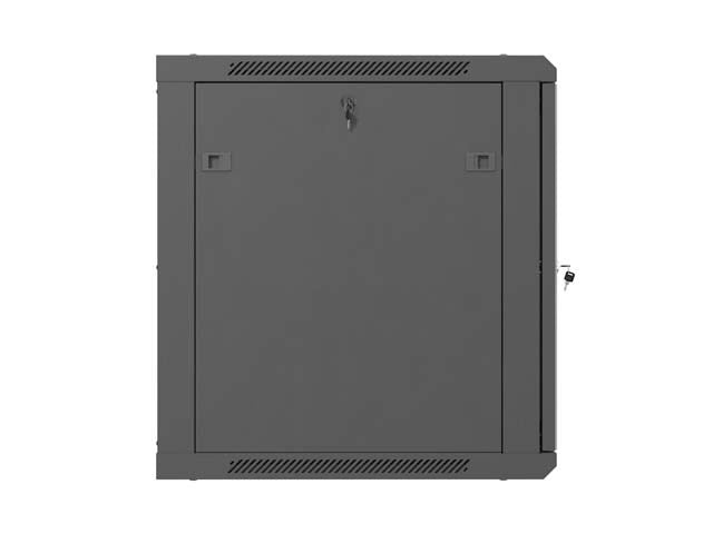 Шкаф за стенен монтаж Lanberg WF01-6612-23B, 12U, черен