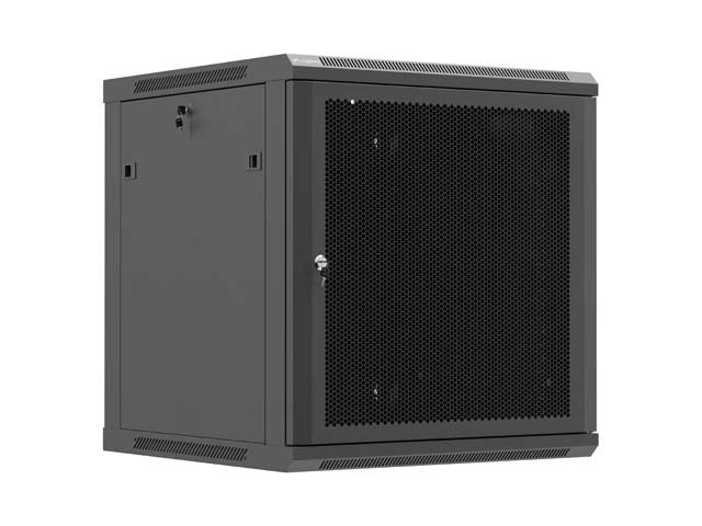 Шкаф за стенен монтаж Lanberg WF01-6612-23B, 12U, черен