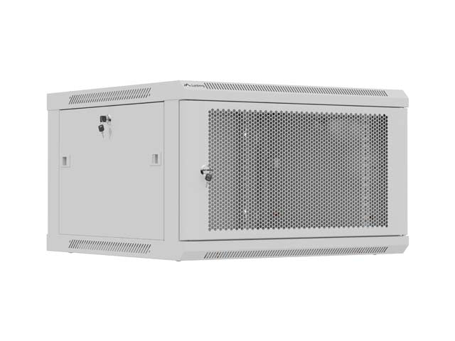 Шкаф Lanberg 19" стенен монтаж 9U / 600x600 за самостоятелно сглобяване (плосък пакет), сив