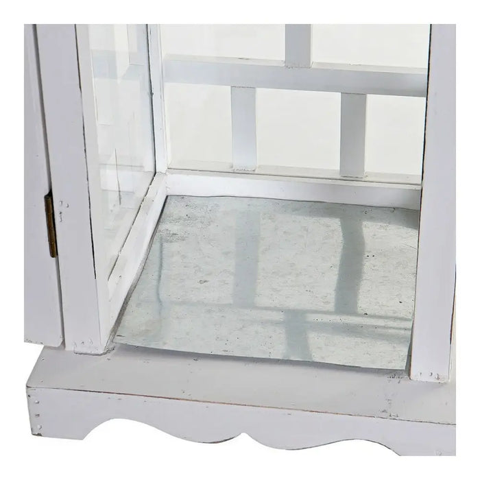 Latern DKD Home Decor Бял Кристал Бор (22.5 x 22.5 x 47 cm)