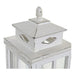 Latern DKD Home Decor Бял Кристал Бор (22.5 x 22.5 x 47 cm)