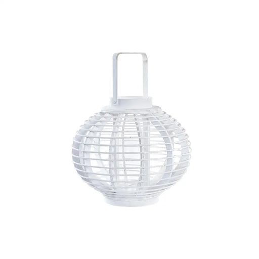 Latern DKD Home Decor Кристал Бял Бамбук (35 x 35 x 29 cm)