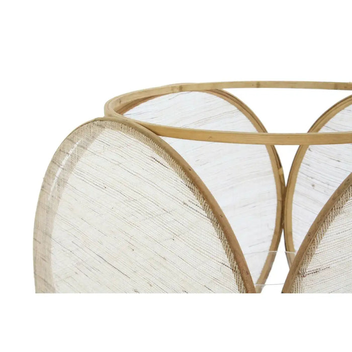 Latern DKD Home Decor Кристал Естествен Кафяв Бамбук