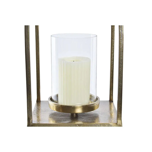 Latern DKD Home Decor Кристал Златен Алуминий (19 x 19 x 43