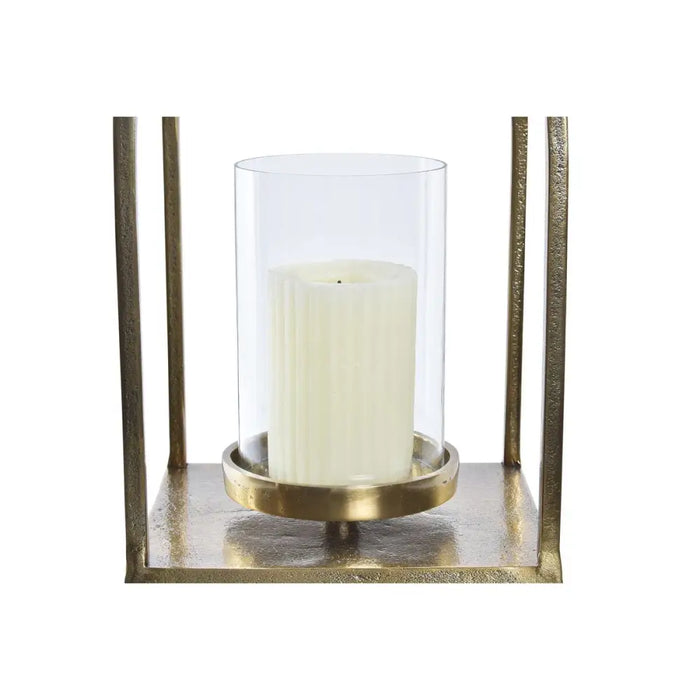 Latern DKD Home Decor Кристал Златен Алуминий (19 x 19 x 43