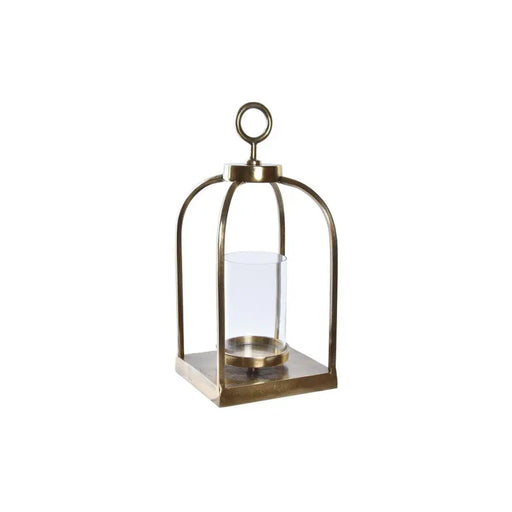 Latern DKD Home Decor Кристал Златен Алуминий (19 x 19 x 43