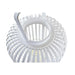 Latern DKD Home Decor Кристал Бял Бамбук (28 x 28 x 47 cm)